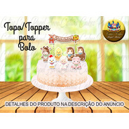 Topper Topo Para Bolo Aniversário Festa Fazendinha Baby Cute