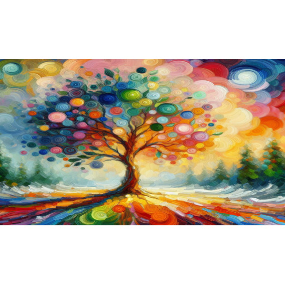 Cuadro Grande Arbol  Para Sala Comedor Alcoba 120x70 Cm