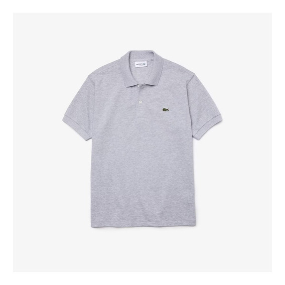 Polo Lacoste Manga Corta Gris En Algodón Hombre L1264-23