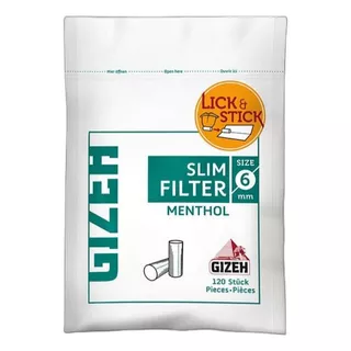 Filtro Gizeh Slim Menthol Para Armar Cigarrillos. Alemania
