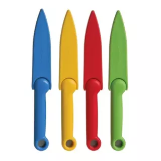 Set De 4 Cuchillos De Colores Con Funda Progressive Color Multicolor