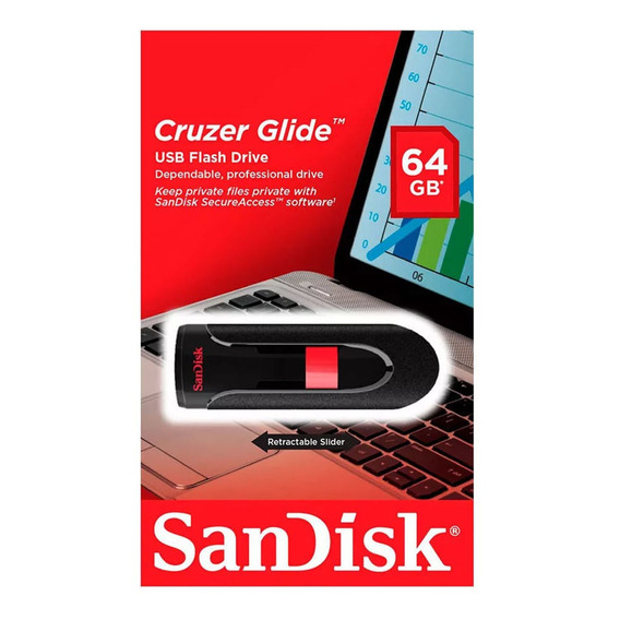 Memoria Sandisk Usb 64 Gb Glide Ng 3.0