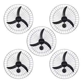 Ventilador Parede Industrial Silencioso 60cm Kit 05 Ventisol