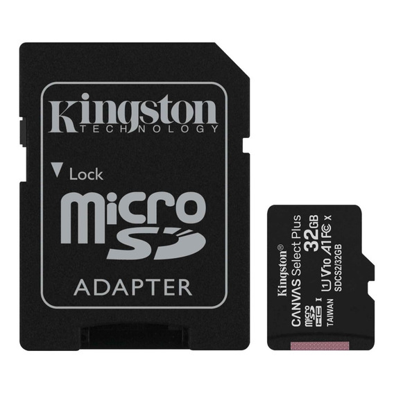 Memoria Kingston Micro Sd 32gb Canvas Select Plus 100mb/s