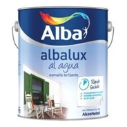 Pintura Albalux Al Agua Alba Blanco Brillante X 0,5 Litros