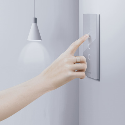 Tecla Smart Tactil Wifi 4 Canales C/capacitor Blanco