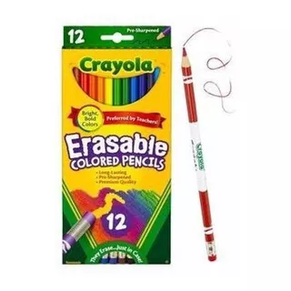 Lápis De Cor Apagável Crayola 12 Unidades