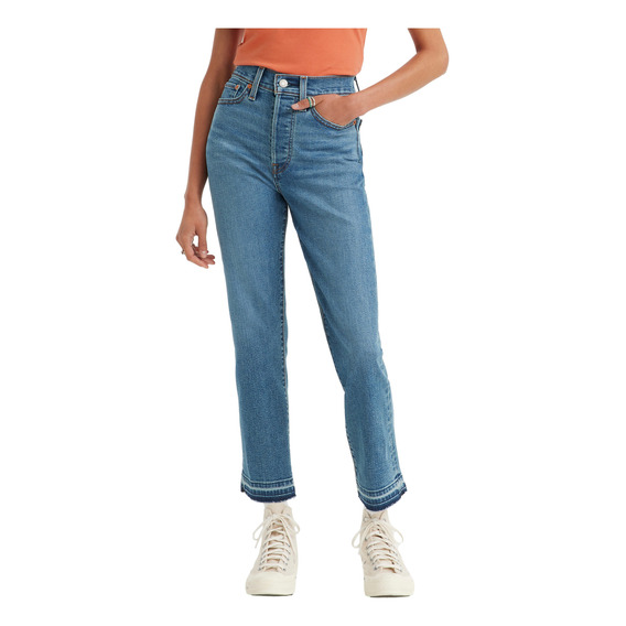 Jeans Mujer Wedgie Straight Azul Levis 34964-0193