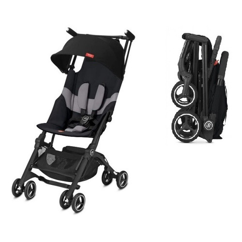 Cochecito de bebé infantil Velver Black Gb Pockit + todo terreno con bolsa de transporte