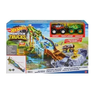 Pista De Juguete Hot Wheels Monster Truck Desafio Extremo Color Multicolor