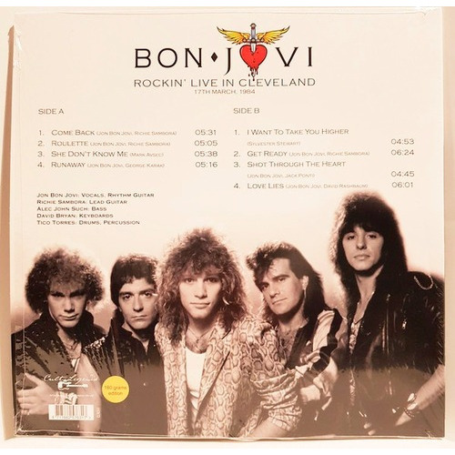 Bon Jovi Rockin' Live In Cleveland Vinilo Nuevo Musicovinyl
