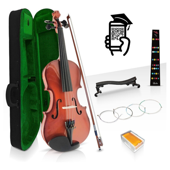 Violin Divarius Tiger 4/4 Estudiante Mate Color Brillo