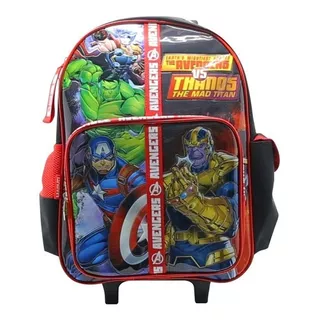 Mochila Escolar Avengers 18  Carro Sp589 Niños Maple Cuota