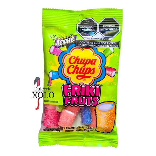 Caramelo Suave Acido Friki Fruts Chupa Chups 57g