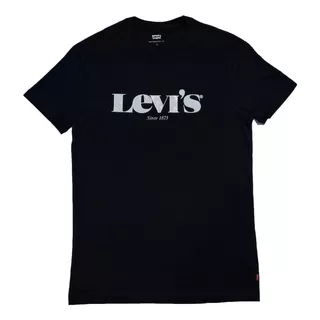 Remera Levi's Graphic Set In Neck Vintage Logo Black