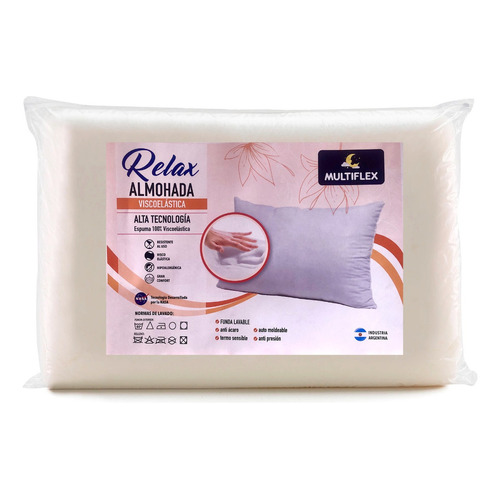 Almohada Viscoelástica Multiflex Relax Color Blanco