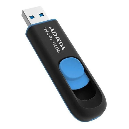 Pendrive Adata Uv128 Usb 3.2 256gb Negro Y Azul