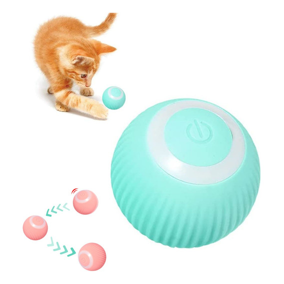 Juguete Pelota Para Gato Movimiento Interactivo Recargable