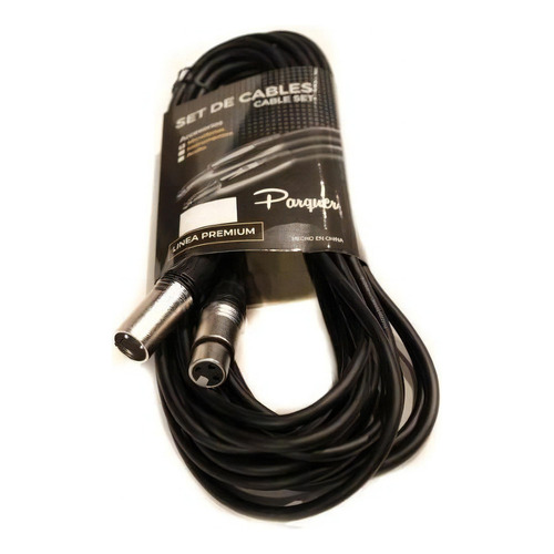 Cable Microfono Canon / Xlr Parquer 6 Metros Ficha Metal