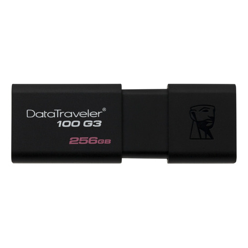 Pendrive Kingston DataTraveler 100 G3 DT100G3 256GB 3.0 negro