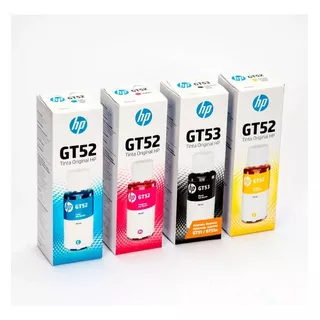 Pack Tinta Hp Gt 53, Gt 52 Originales