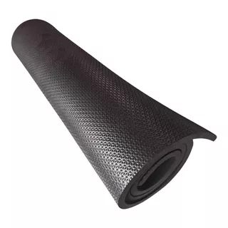 Colchonete Yoga Pilates Fitness Ginastica 1m X 50cm X 4mm Cor Preto