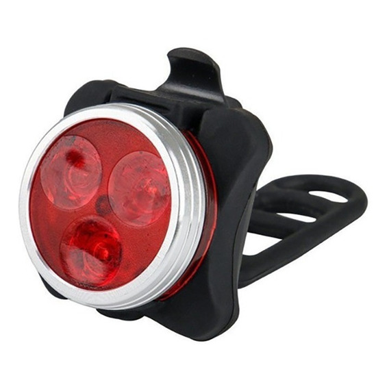 Luz Trasera Para Bicicleta Redonda 3 Led Recargable /forcecl