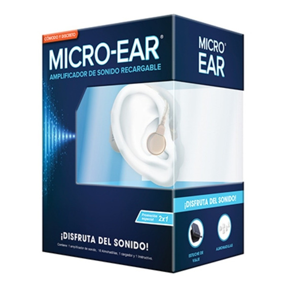 Micro-ear Amplificador Auditivo 2x1