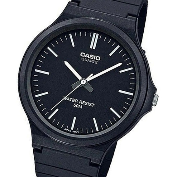 Reloj pulsera Casio MW-240-1E2V con correa de resina color negro