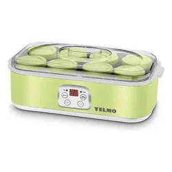Yogurtera Yelmo máquina yogur fábrica 1,4 litros 8 jarros color verde