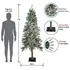 Árbol Navideño Artificial Estrecho 7' - Luces Claras