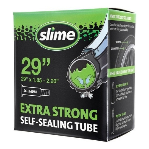 Cámara Bicicleta Antipinchazo Slime R 29 Válvula Schrader