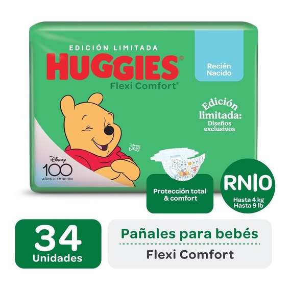 Pañales Huggies Flexi Comfort Rn P Edicion Limitada