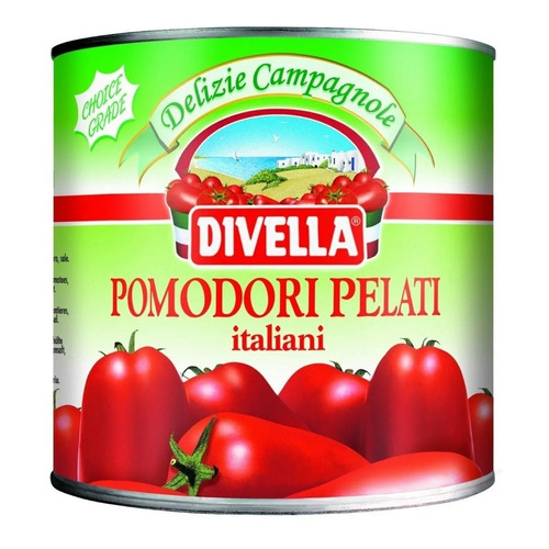 Pomodori Pelati Divella 2500 Gr. Origen Italia