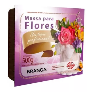 Massa Para Flores Branca Arcolor 500g Arcolor