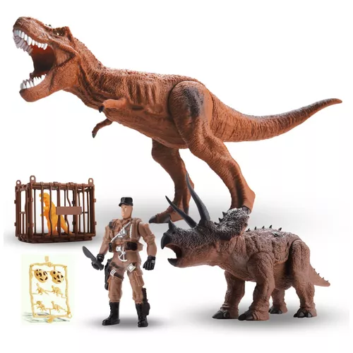 Brinquedo Dinossauro Dinopark Hunters T-Rex - Bee Toys - SETOR STORE