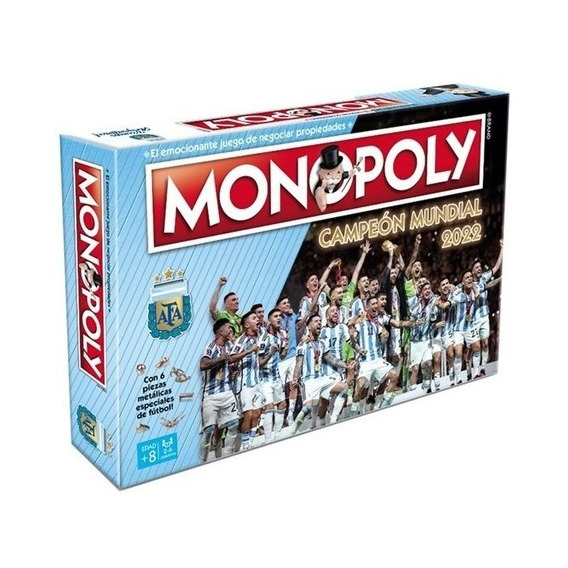 Juego De Mesa Monopoly Selección Argentina Futbol Afa Messi 