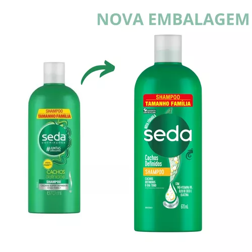 Shampoo Seda Cocriações Cachos Definidos Frasco 425ml Tamanho