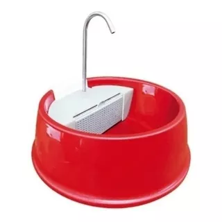 Bebedouro Fonte Para Caes E Gatos Vermelha Bivolt 01428 Cor Vermelho 110v/220v