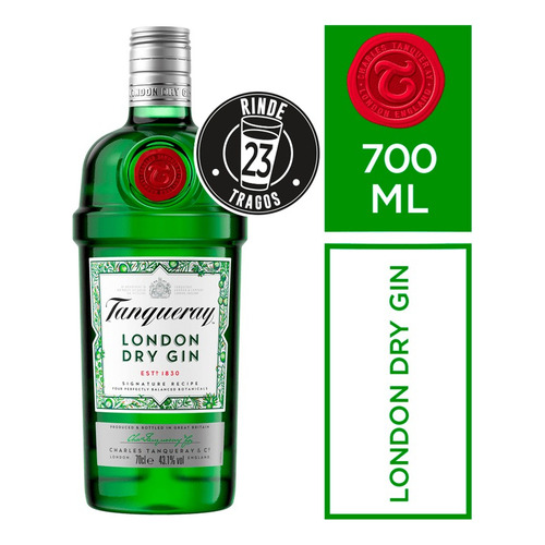 Ginebra Tanqueray London Dry 700 mL