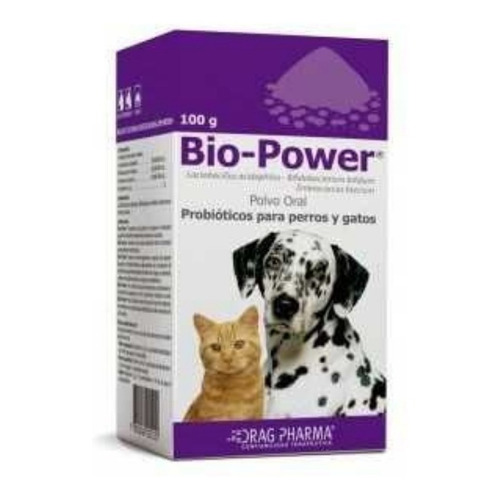 Bio Power Probiótico 100g Para Perro Y Gatos Drag Pharma