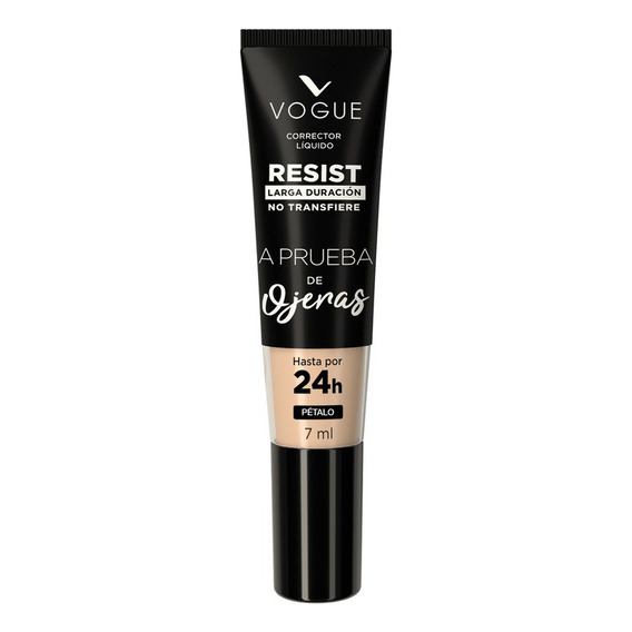 Corrector Líquido Resist Larga Duración Vogue 7ml Tono Pétalo