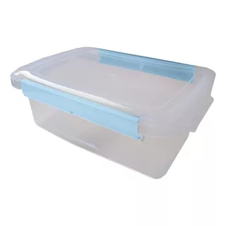 Contenedor N5-plástico C/ Tapa Apto Freezer Apilable Cristal