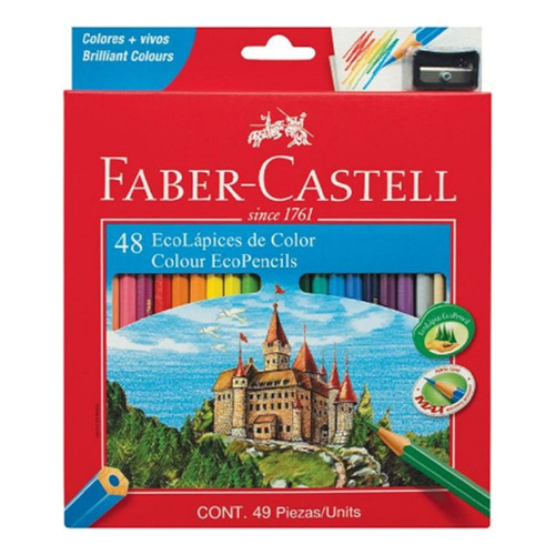 Lapices De Colores Faber Castell X 48 Trazo Color