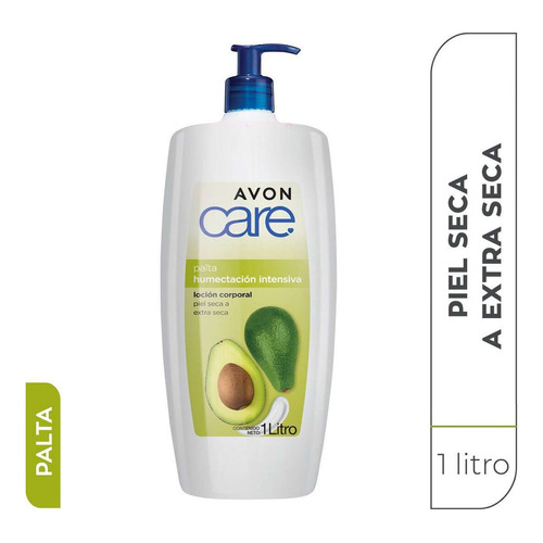  Crema Corporal Avon Care Humectacion Intensiva Palta 1 Litro