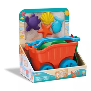 Carriola De Praia, Balde, Regador, Forminhas Divertoys 8087