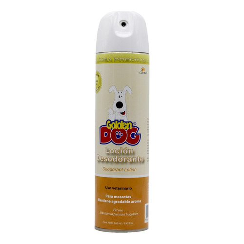 Locion Desodorante Para Mascota Golden Dog 240ml