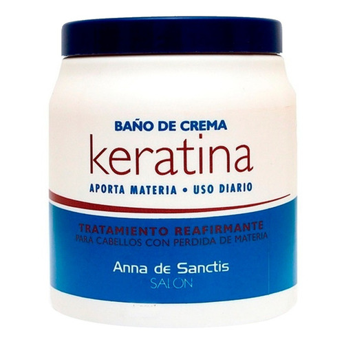 Baño De Crema Olio Keratina Anna De Sanctis 1kg Profesional