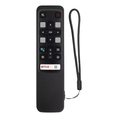 Funda De Silicon Para Control Remoto Tcl Rc802v Negro