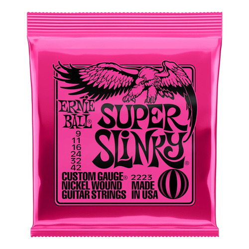 Jgo De Cuerdas Electrica Super Slinky Ernie Ball 2223